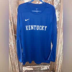 Nike Kentucky Wildcats Dri-Fit Long Sleeve Shirt Men’s XL Blue